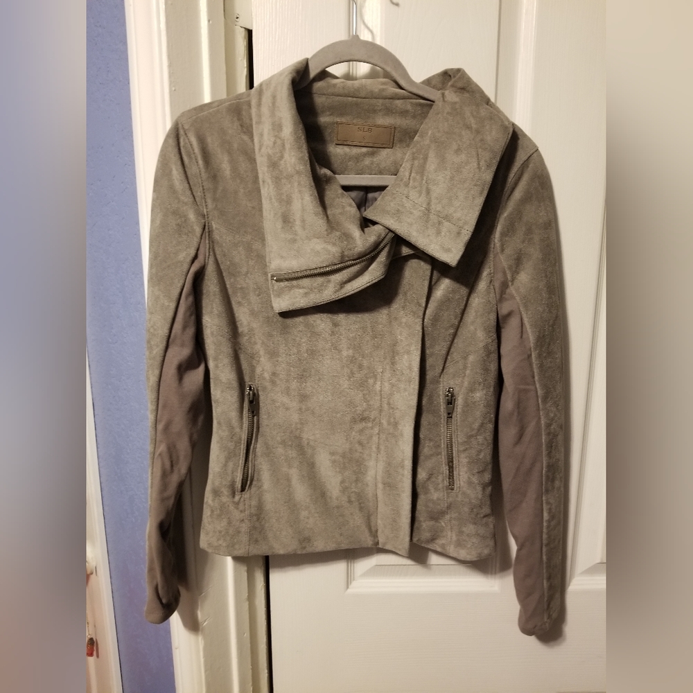 SL8 Faux Leather Jacket Women's Size Small Color Light Brown